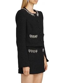 Randi Embellished Tweed Jacket