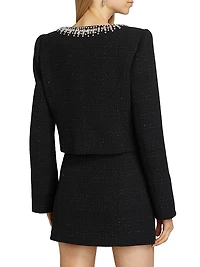 Randi Embellished Tweed Jacket