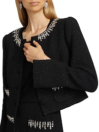 Randi Embellished Tweed Jacket