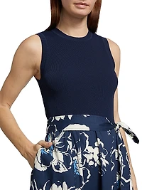 Devon Floral Tie Midi-Dress