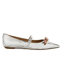 Felicity Mirrored Leather Mary Jane Shoes