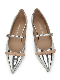 Felicity Mirrored Leather Mary Jane Shoes