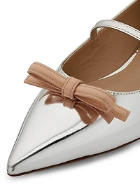 Felicity Mirrored Leather Mary Jane Shoes
