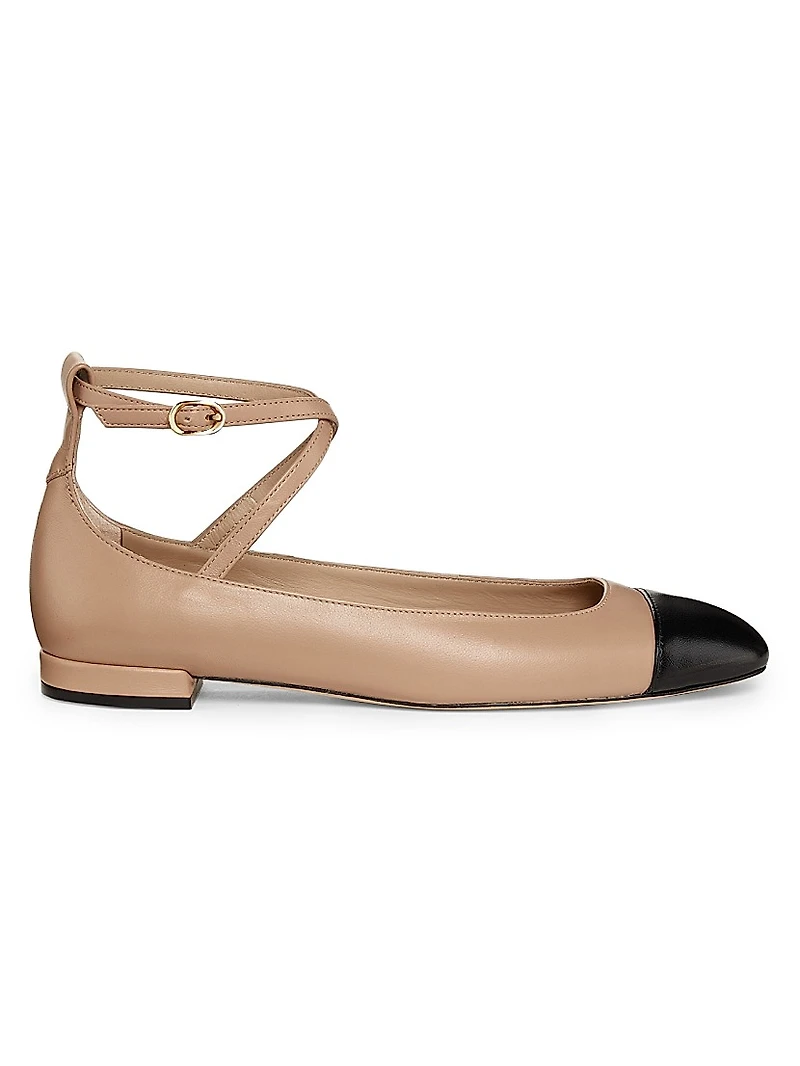 Eden Strap Leather Ballet Flats