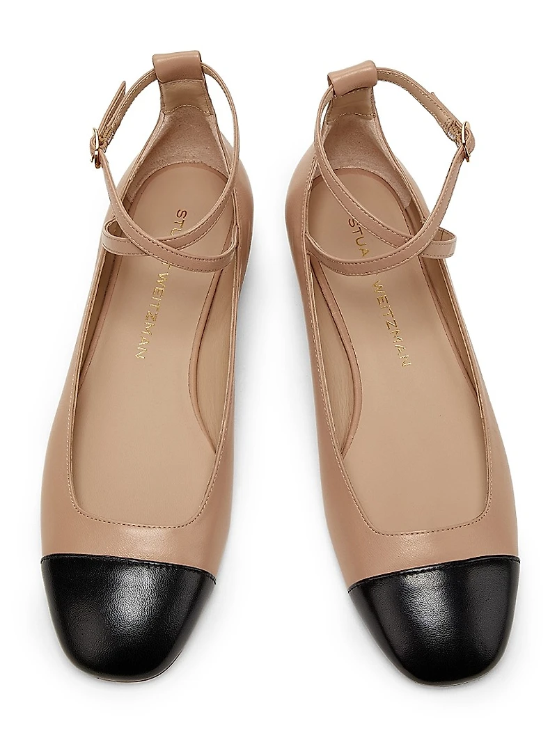 Eden Strap Leather Ballet Flats