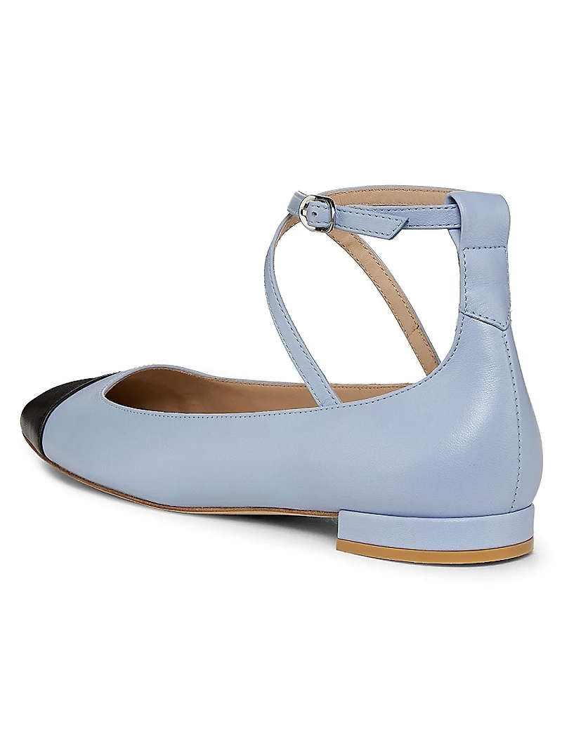 Eden Strap Leather Ballet Flats