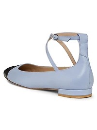 Eden Strap Leather Ballet Flats