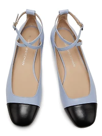 Eden Strap Leather Ballet Flats