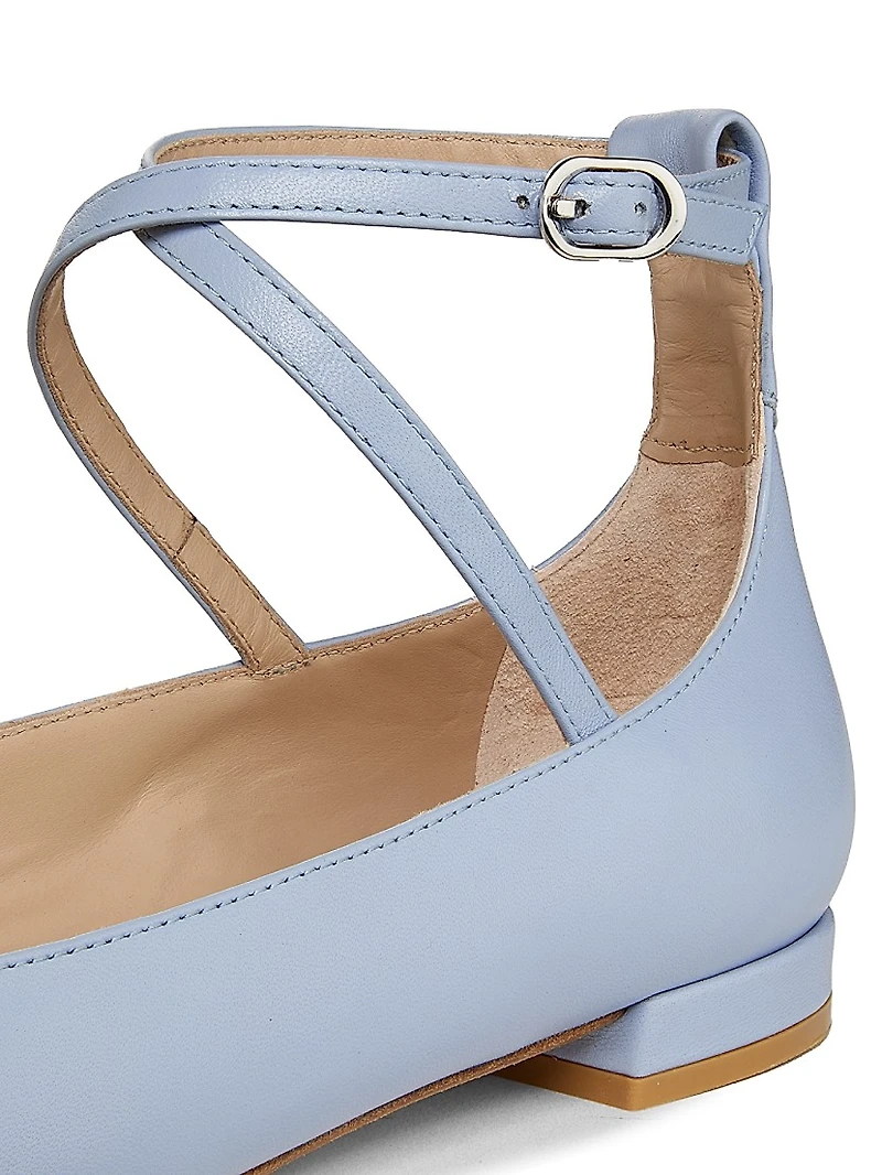 Eden Strap Leather Ballet Flats