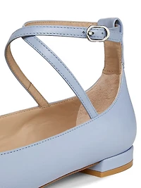 Eden Strap Leather Ballet Flats