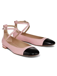 Eden Strap Leather Ballet Flats