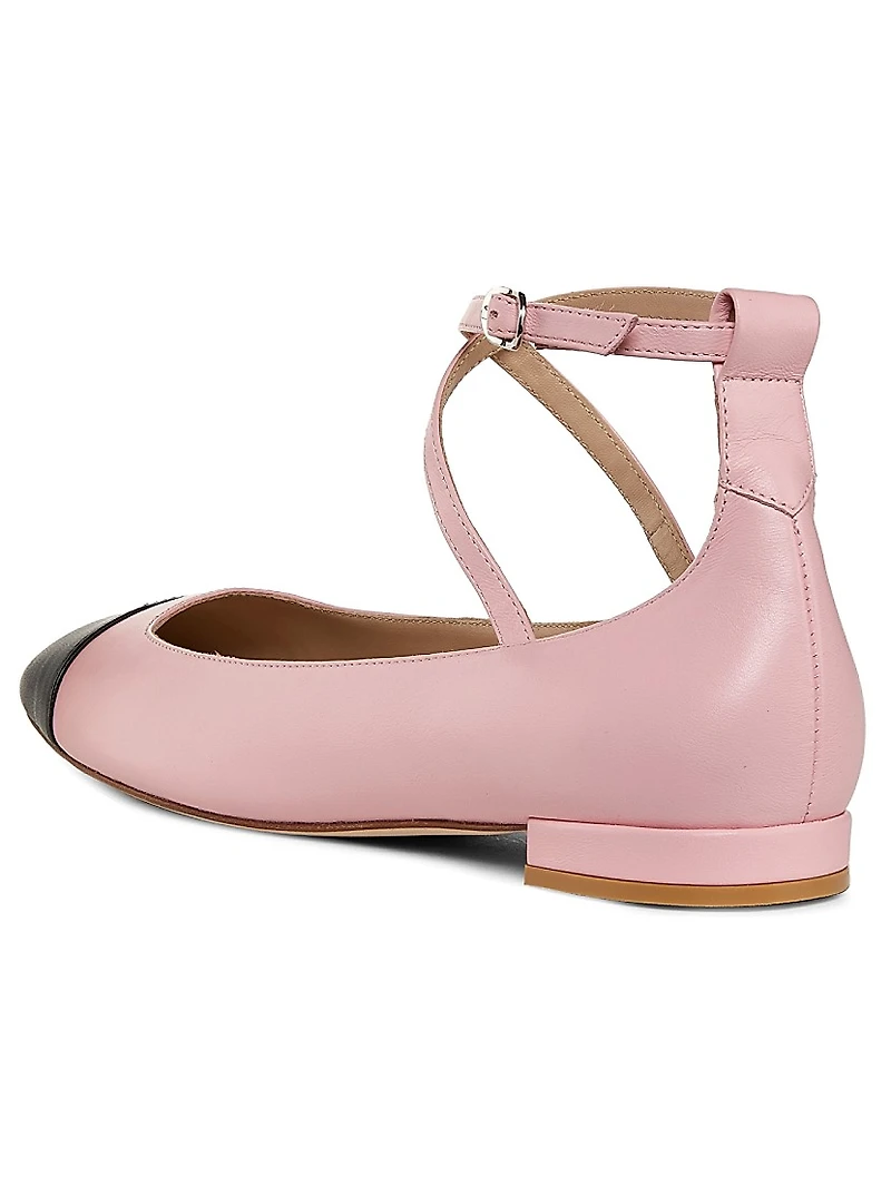 Eden Strap Leather Ballet Flats