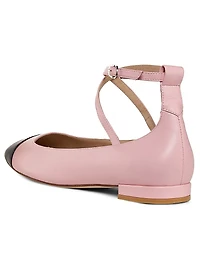 Eden Strap Leather Ballet Flats