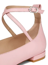 Eden Strap Leather Ballet Flats