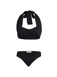 Thalassa Ruched Halter Bikini