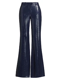 Haylee Sequined Flare Pants