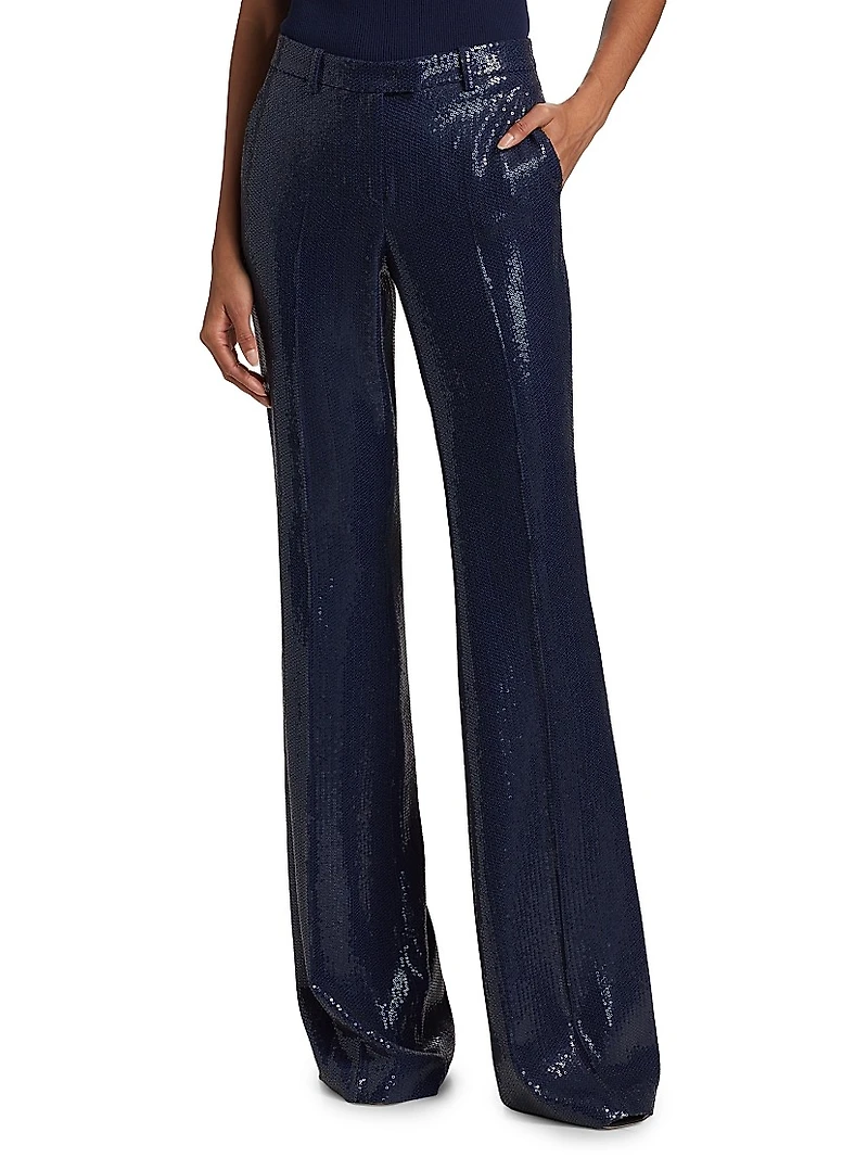 Haylee Sequined Flare Pants