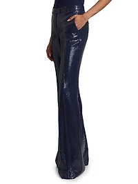 Haylee Sequined Flare Pants