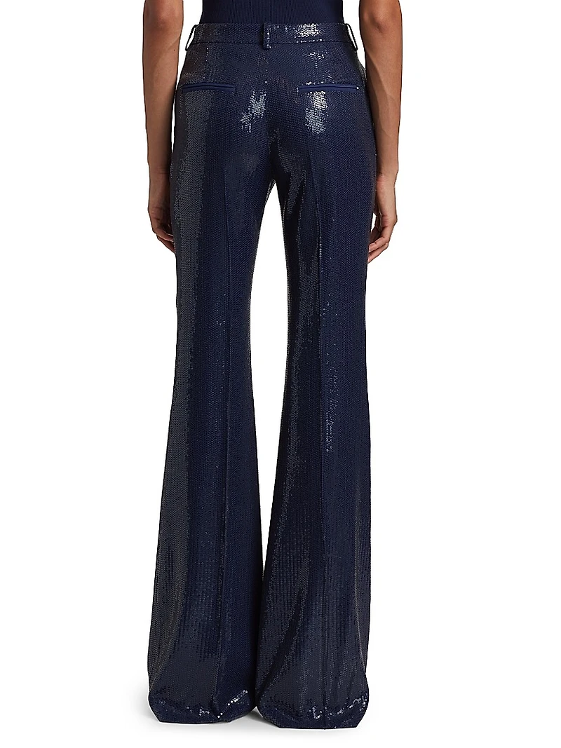 Haylee Sequined Flare Pants
