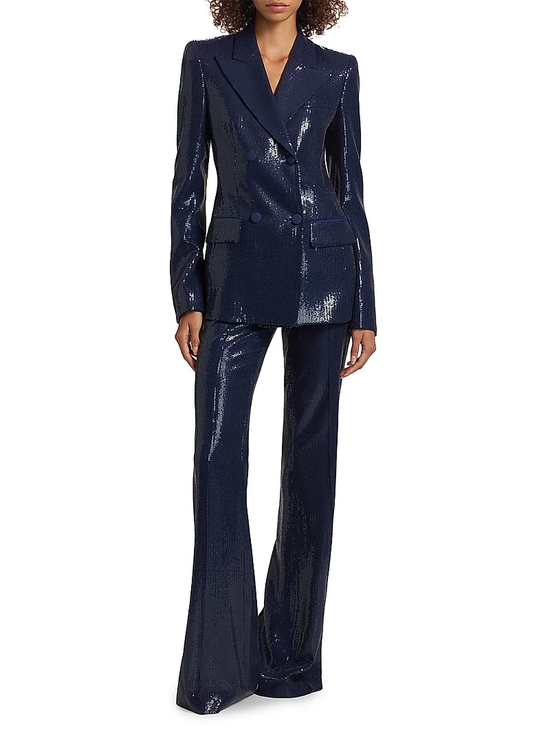 Haylee Sequined Flare Pants