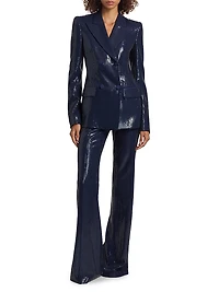 Haylee Sequined Flare Pants