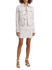 Floral Lace Miniskirt