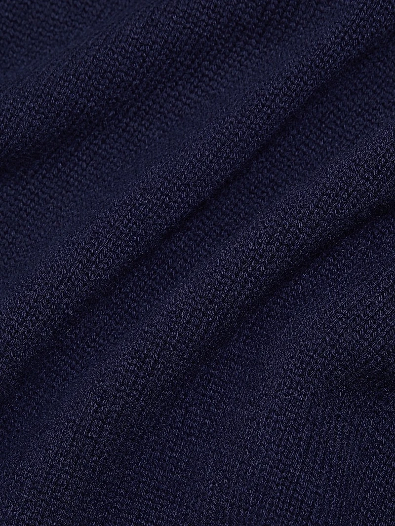 Varsity Cashmere V-Neck Sweater