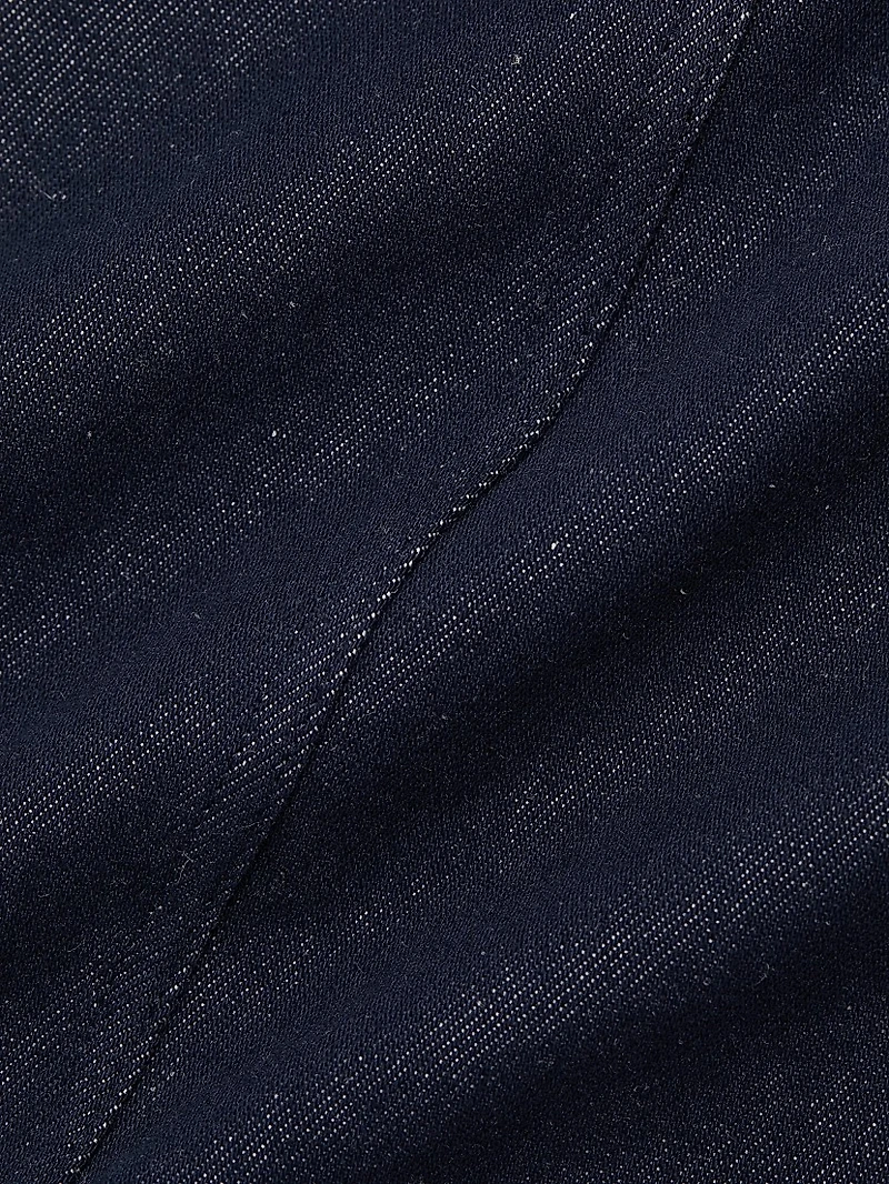 Denim A-Line Maxi Skirt