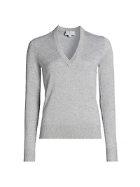 Metallic V-Neck Sweater