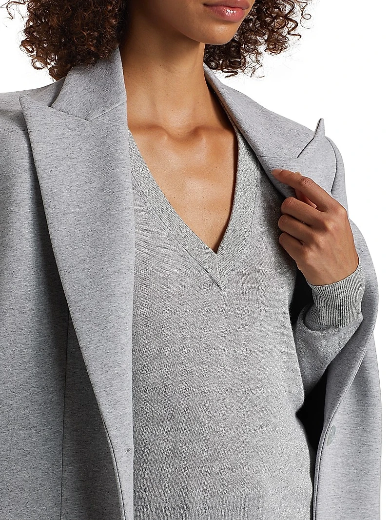 Metallic V-Neck Sweater