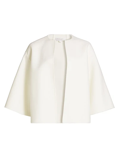 Round Neck Double-Faced Wool Jacket