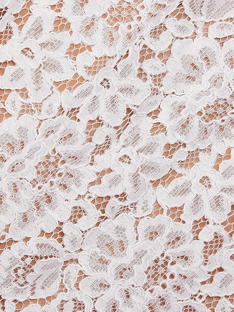 Lace Oversized Crewneck T-Shirt