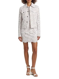 Lace Oversized Crewneck T-Shirt