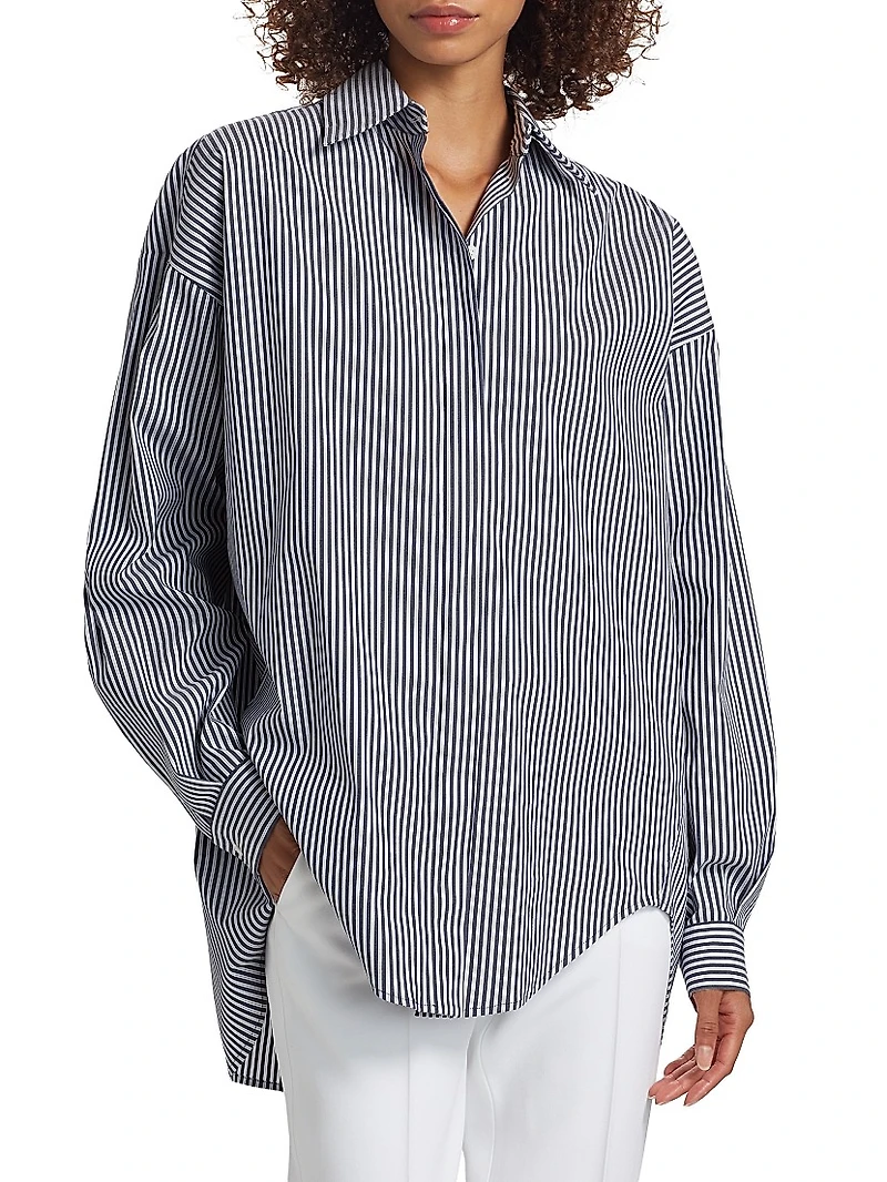 Wedge Oversized Poplin Shirt
