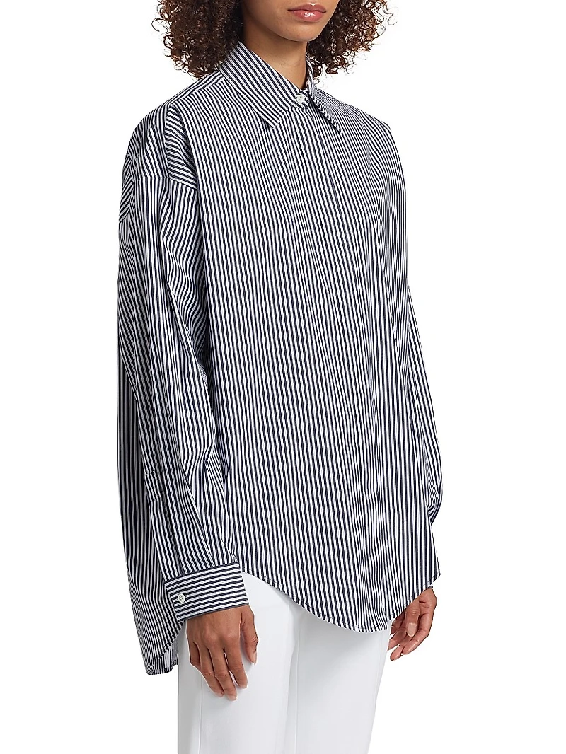 Wedge Oversized Poplin Shirt