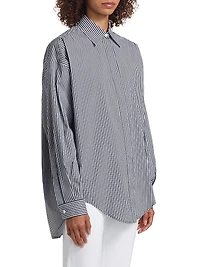 Wedge Oversized Poplin Shirt