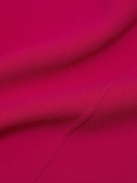 Stretch Wool Sheath Midi-Dress