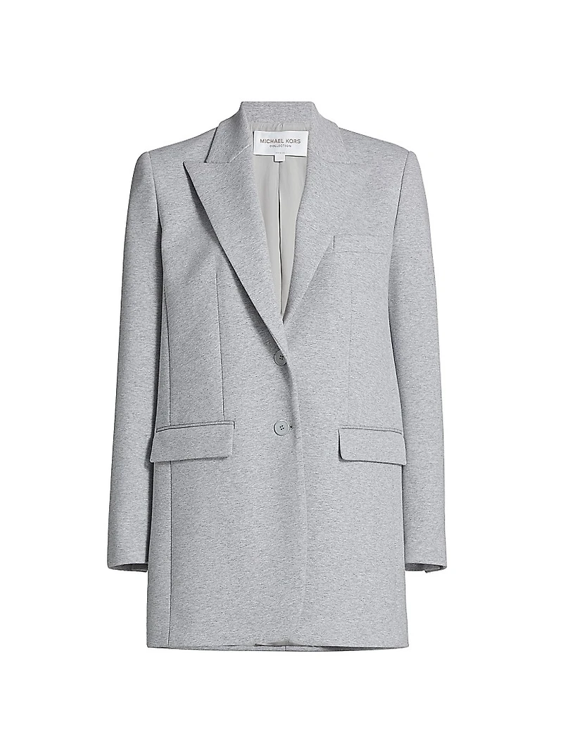 Cotton Jersey Boyfriend Blazer
