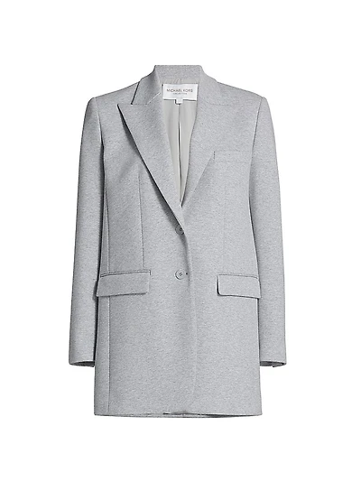 Cotton Jersey Boyfriend Blazer