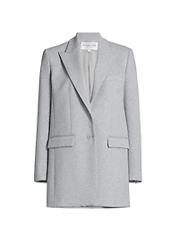 Cotton Jersey Boyfriend Blazer