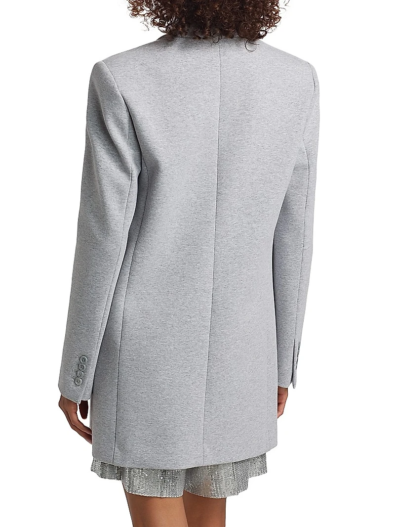 Cotton Jersey Boyfriend Blazer