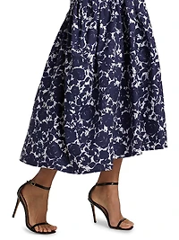 Floral Drop-Waist Shirtdress