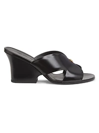 Vera 80MM Heeled Leather Mules