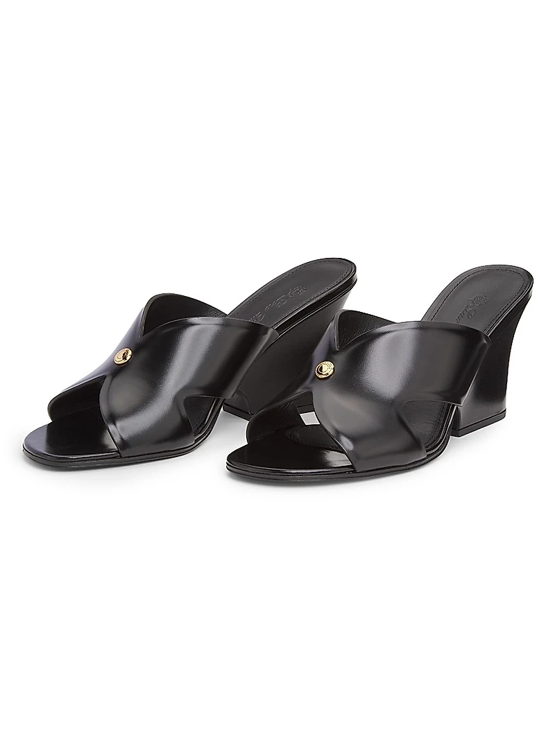 Vera 80MM Heeled Leather Mules