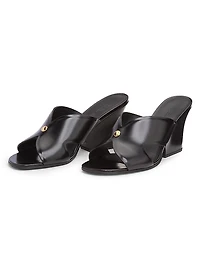 Vera 80MM Heeled Leather Mules