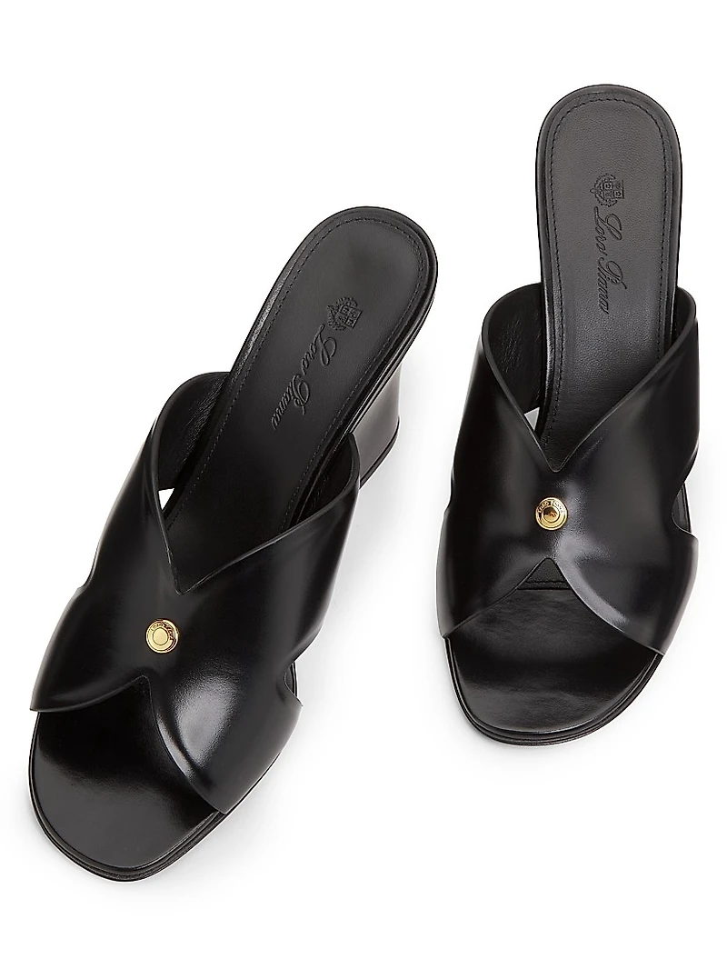 Vera 80MM Heeled Leather Mules