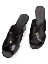 Vera 80MM Heeled Leather Mules