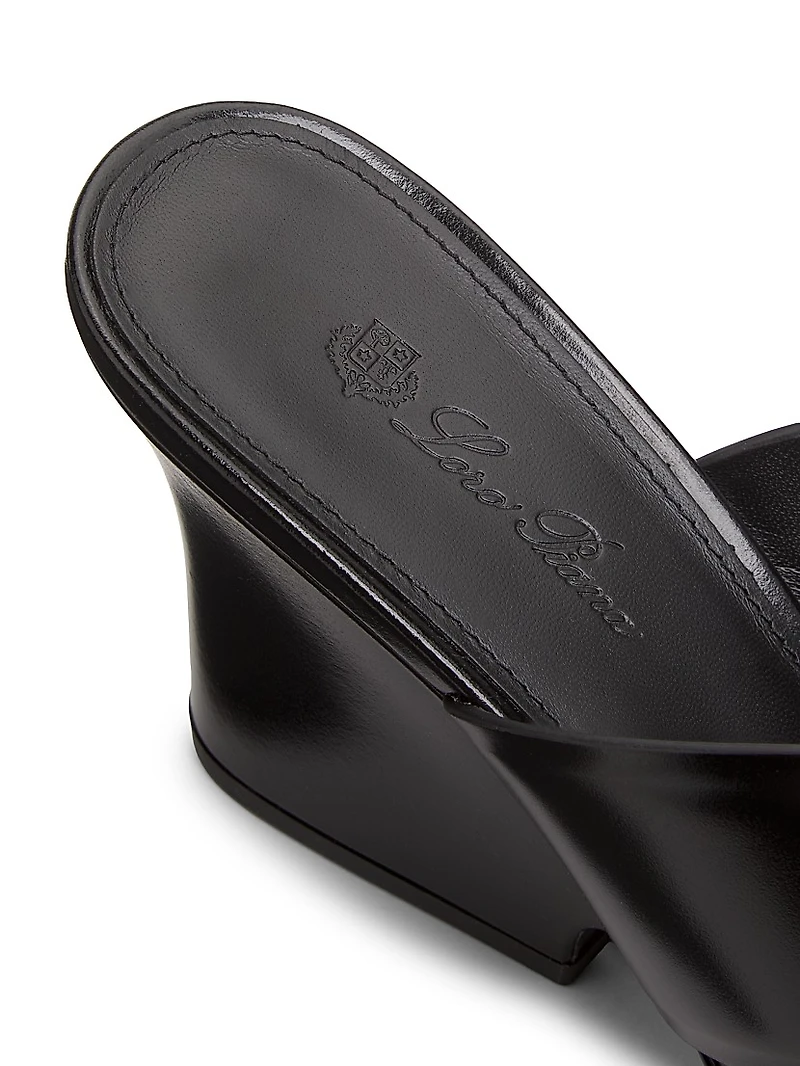 Vera 80MM Heeled Leather Mules