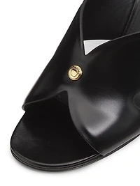 Vera 80MM Heeled Leather Mules