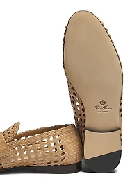 Leon Woven Leather Loafers